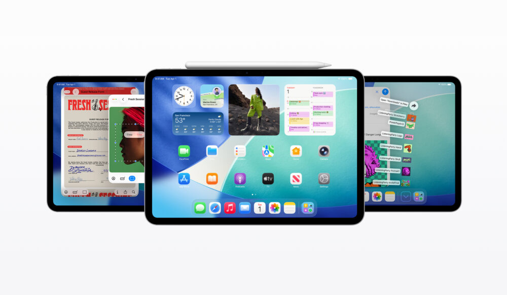 Older iPad running iPadOS 26