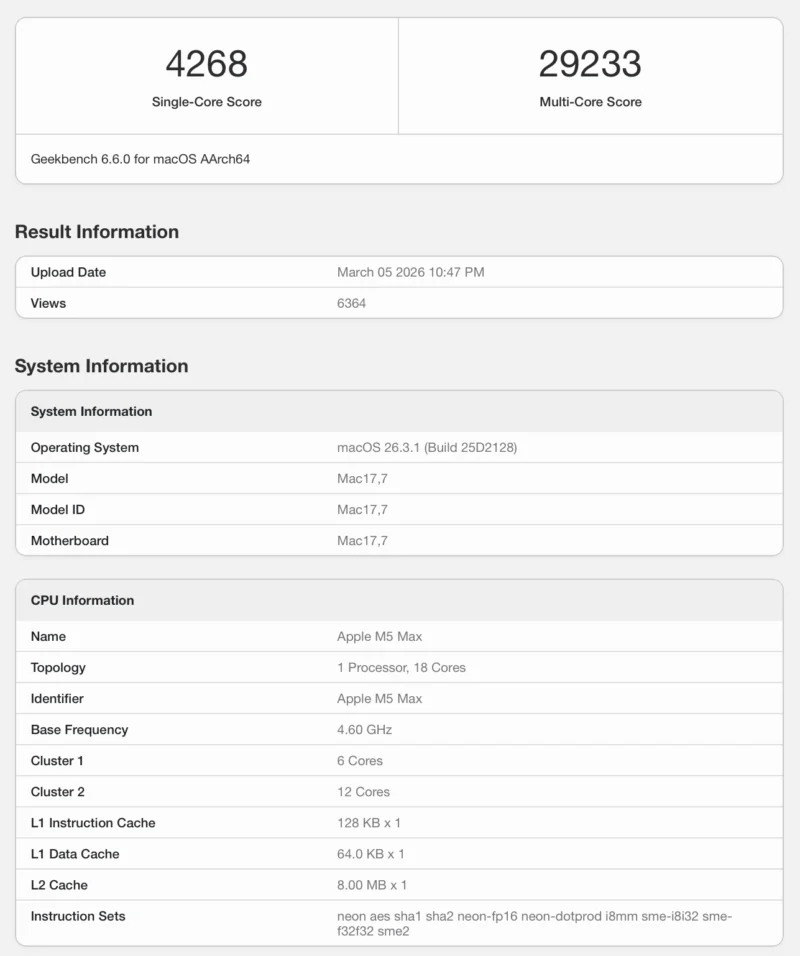 Early M5 Max benchmarks may be the clearest sign yet that Apple’s future M5 Ultra chip could raise the ceiling for Mac performance.